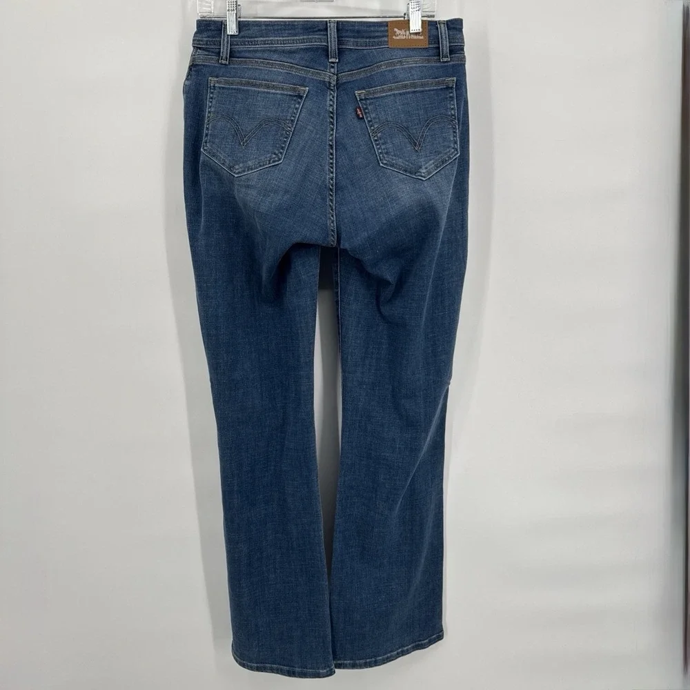 Levis 529 Curvy Bootcut Jeans Womens 10 30/32 Blue Light‎ Wash Stretch Y2K